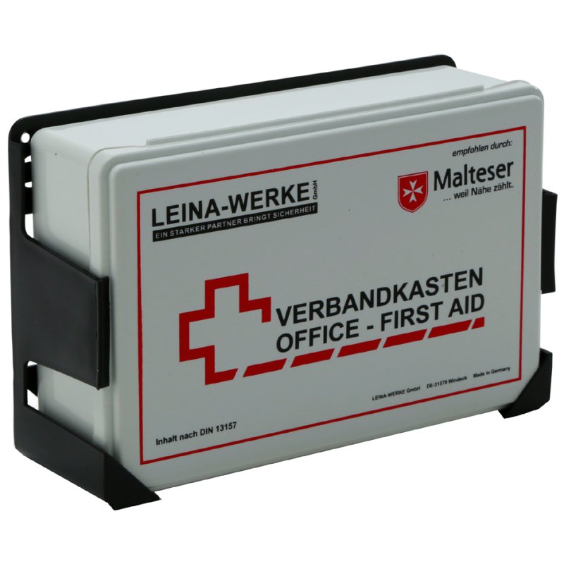 LEINA-WERKE verbandkoffer Office, DIN 13157, wit, 255×166×80 mm